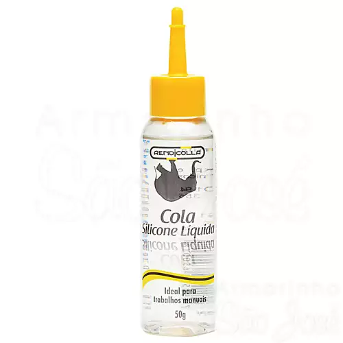 Frasco de cola líquida Rendicolla silicone com 50g para artesanato